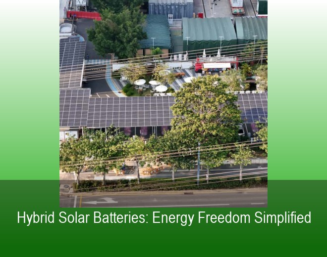 Hybrid Solar Batteries: Energy Freedom Simplified